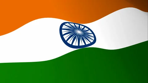 Indian flag  for 15 August independence day celebrations Video stock 132003934