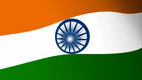 Indian flag  for 15 August independence day celebrations Video stock 132004002