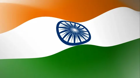 Indian flag  for 15 August independence day celebrations Video stock 132102780