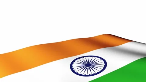Indian Flag Animation 3D Rendering Stock Footage 321384710