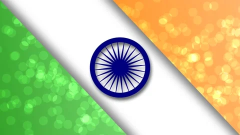 Indian flag background Stock Footage 199947728