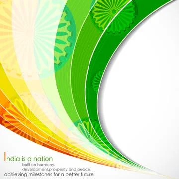Indian Flag Background Stock Illustration