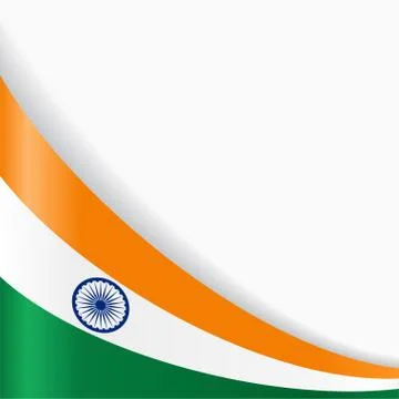 Indian flag background. Vector illustration. Stock Illustration