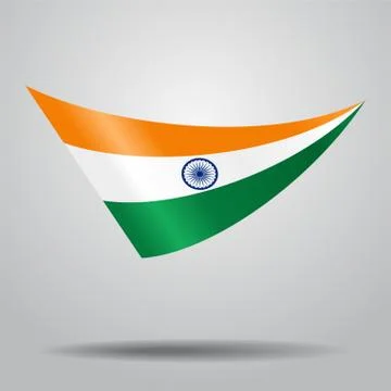 Indian flag background. Vector illustration. Stock Illustration