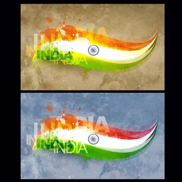 Indian flag design Stock Illustration