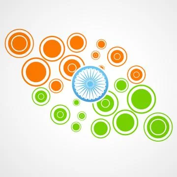 Indian flag design Stock Illustration