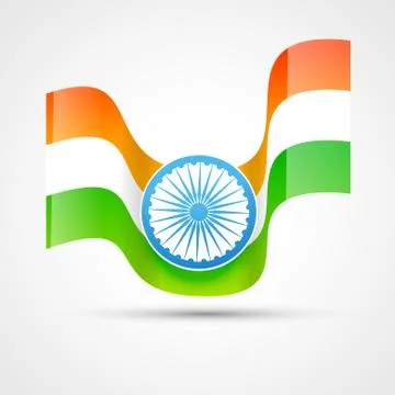 Indian flag design Stock Illustration