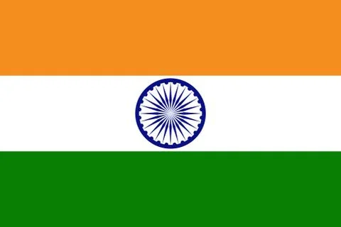 Indian flag, flat layout, vector illustration Stockillustratie