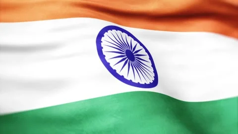 Indian Flag Fluttering in the Wind India Independence Stock Footage 314431699
