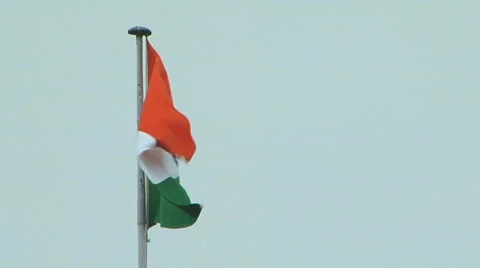 Indian Flag Stock Footage 58120293