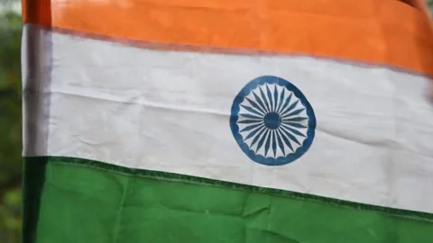 The Indian flag Stock Footage 137080492