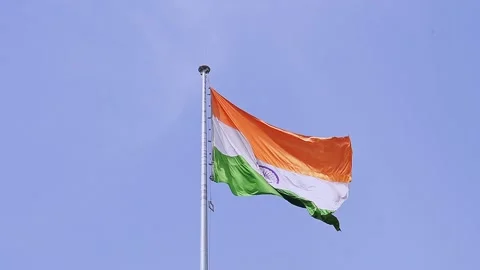 An Indian flag Stock Footage 249115449