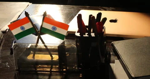 Indian Flag Stock Footage 289581374