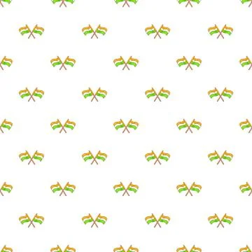 Indian flag pattern, cartoon style Stock Illustration