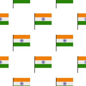 Indian flag pattern seamless Stock Illustration