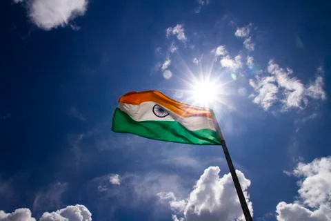 Indian Flag 스톡 사진