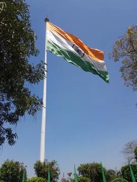 Indian flag Stockfoto's