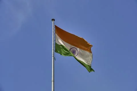 An Indian flag Stock Photos