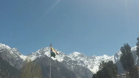 Indian Flag Slow Motion Stock Footage 92624955