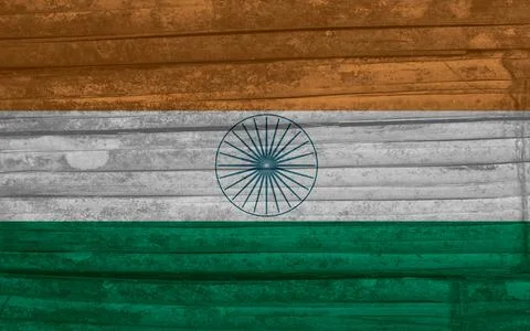 Indian flag texture as a background Stock Photos