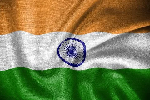 The Indian flag texture design and The design is rooted in the flag used by.. Stock Illustration