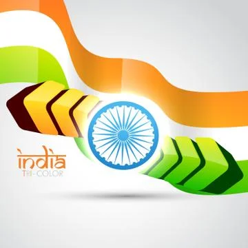 Indian flag vector flag Stock Illustration