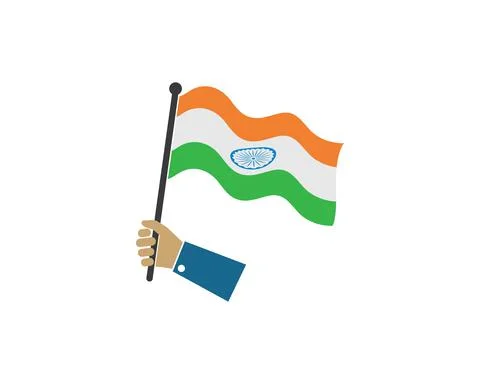 Indian flag vector icon illustration Stock Illustration