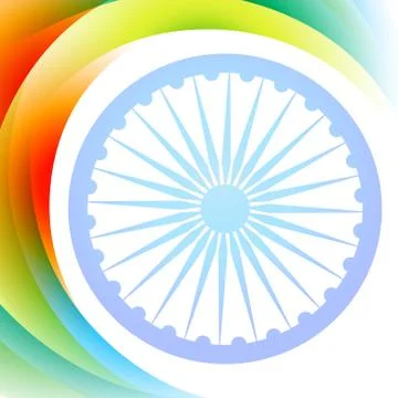 Indian flag wave Stock Illustration