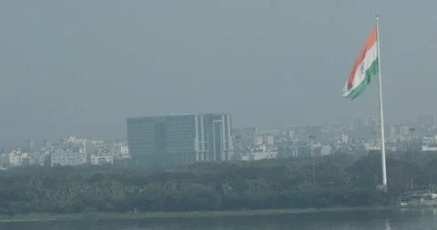 Indian Flag waving Stock Footage 260449090