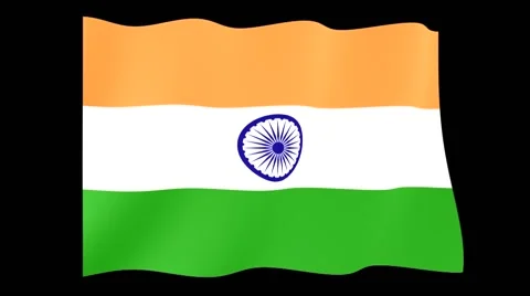 Indian flag. Waving PNG. | Stock Video | Pond5