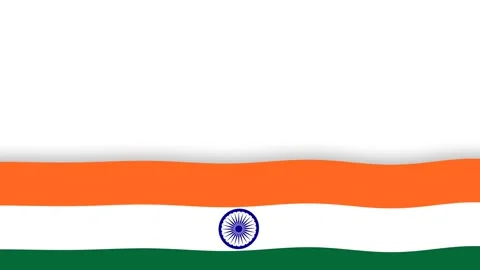 Indian Flag Waving on White Background for Independence Day and Republic Da.. Stock Footage 343925613