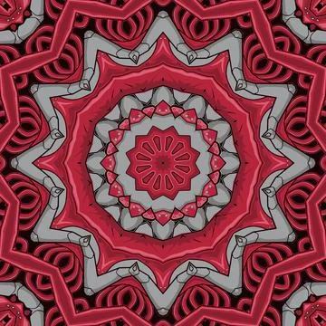 Indian floral paisley medallion pattern illustration Stock Illustration