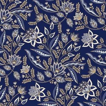 Indian floral paisley pattern vector seamless. Vintage oriental chintz fabric Stock Illustration