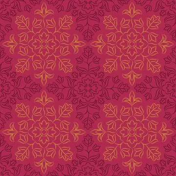 Indian Floral Pattern Stock Illustration