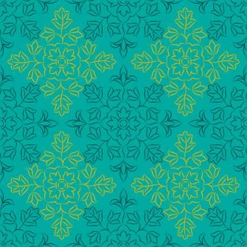 Indian Floral Pattern Stock Illustration