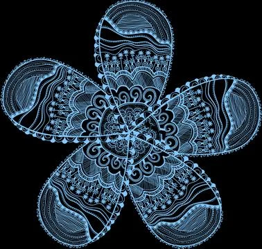 Indian flower Illustrazione stock