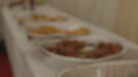 Indian food at event Stock Footage 79446459