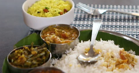 Indian Food on a table Stockbeeldmateriaal 169570471
