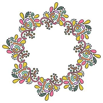 Indian frame Stock Illustration