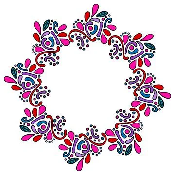 Indian frame Stock Illustration