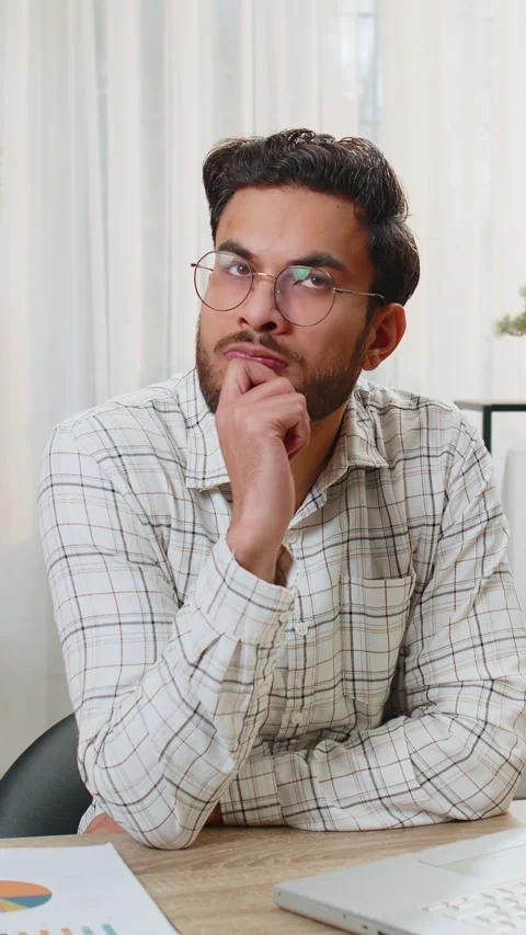 Indian freelancer prepares startup project for presentation finds idea using Stock Footage 347055625