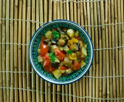 Indian fried vegetables Foto stock