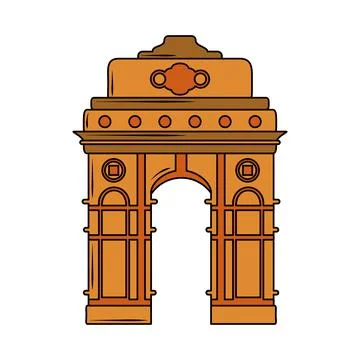 India Gate Animated Icon download in JSON, LOTTIE or MP4 format