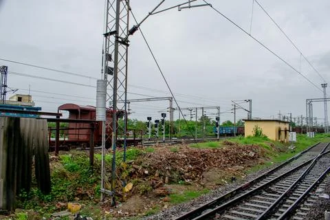 Indian Goods train Stock Photos