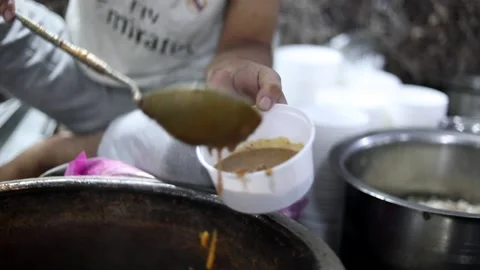 Indian Gravy Stock Footage 132580892