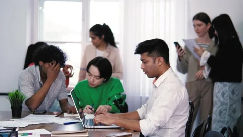 Indian Handsome Young man study at high ... | Stock Video | Pond5