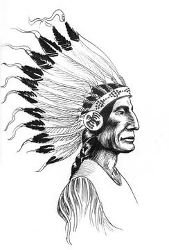 Indian head Stock Illustration