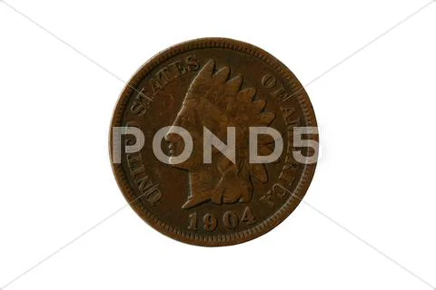 Indian head penny Stock Photos