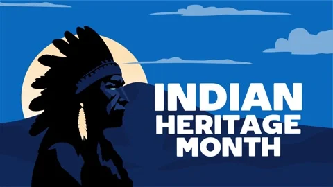 Indian Heritage Month for all Native Americans Stock Footage 320810380