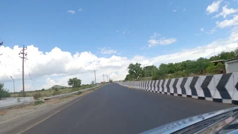 Indian Highway Point of view, india Video stock 246490954